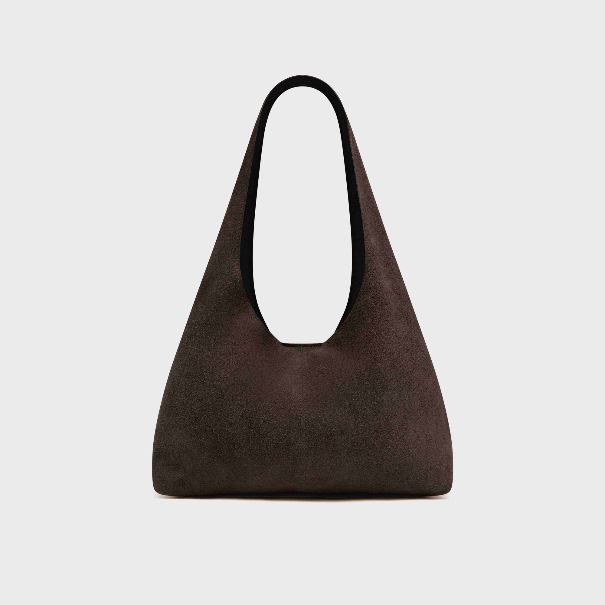 St. Agni Suede Soft Bag - Coffee