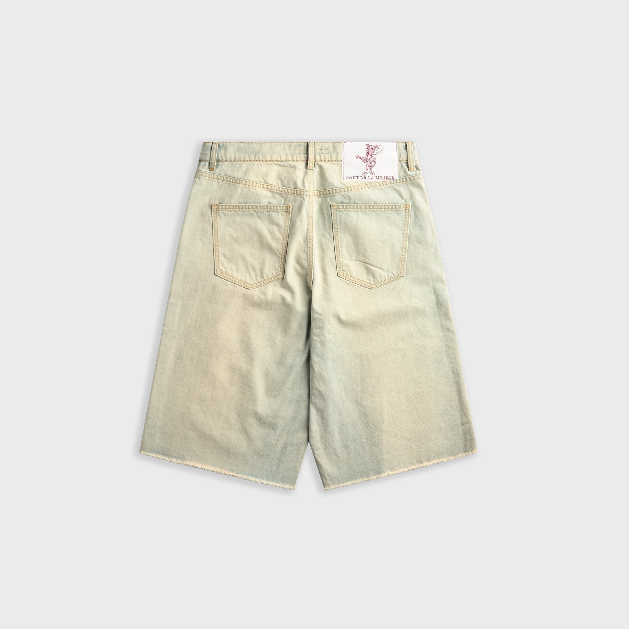Coût De La Liberté Zander Crispy Denim Baggy Short - Thames Wash