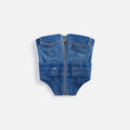 Dion Lee Workwear Denim Corset - Washed Blue