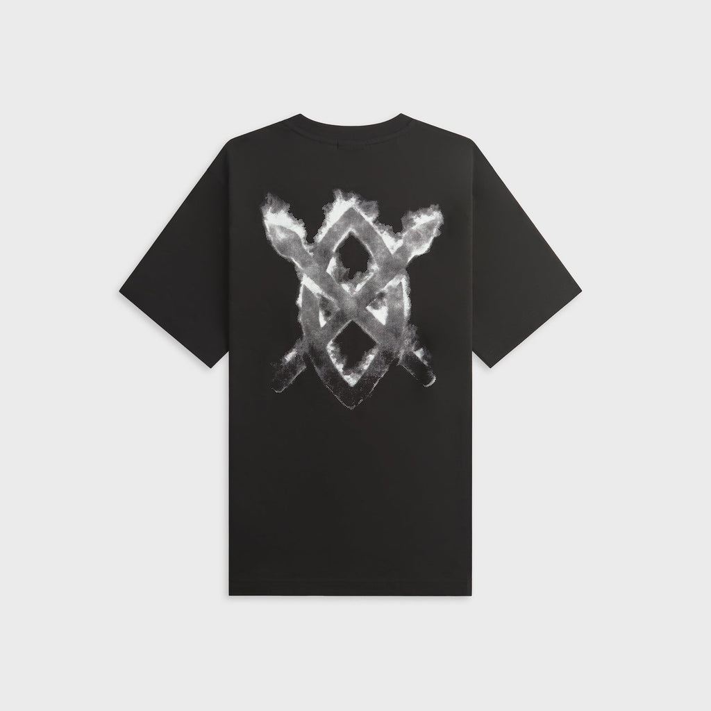 Daily Paper Burning Shield Short Sleeve Tee - Black