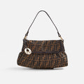 WGACA Fendi Zucca Small Chef Shoulder Bag - Brown