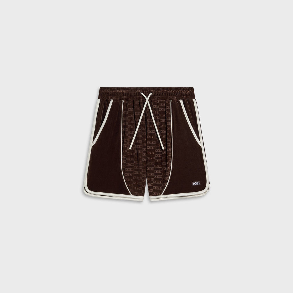 Kith Kids Monogram Velour Jordan Short - Kindling