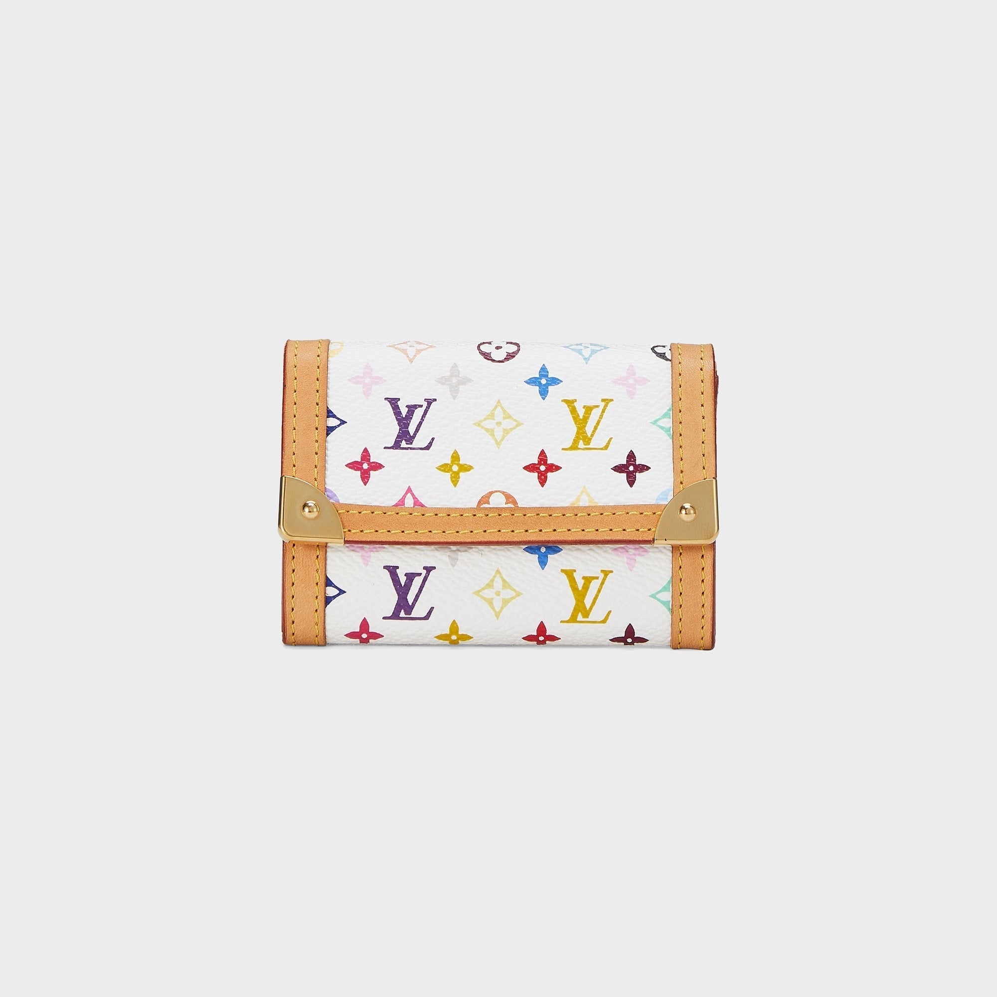 WGACA Louis Vuitton x Takashi Murakami Porte-Monnaie Plat Wallet - Multi