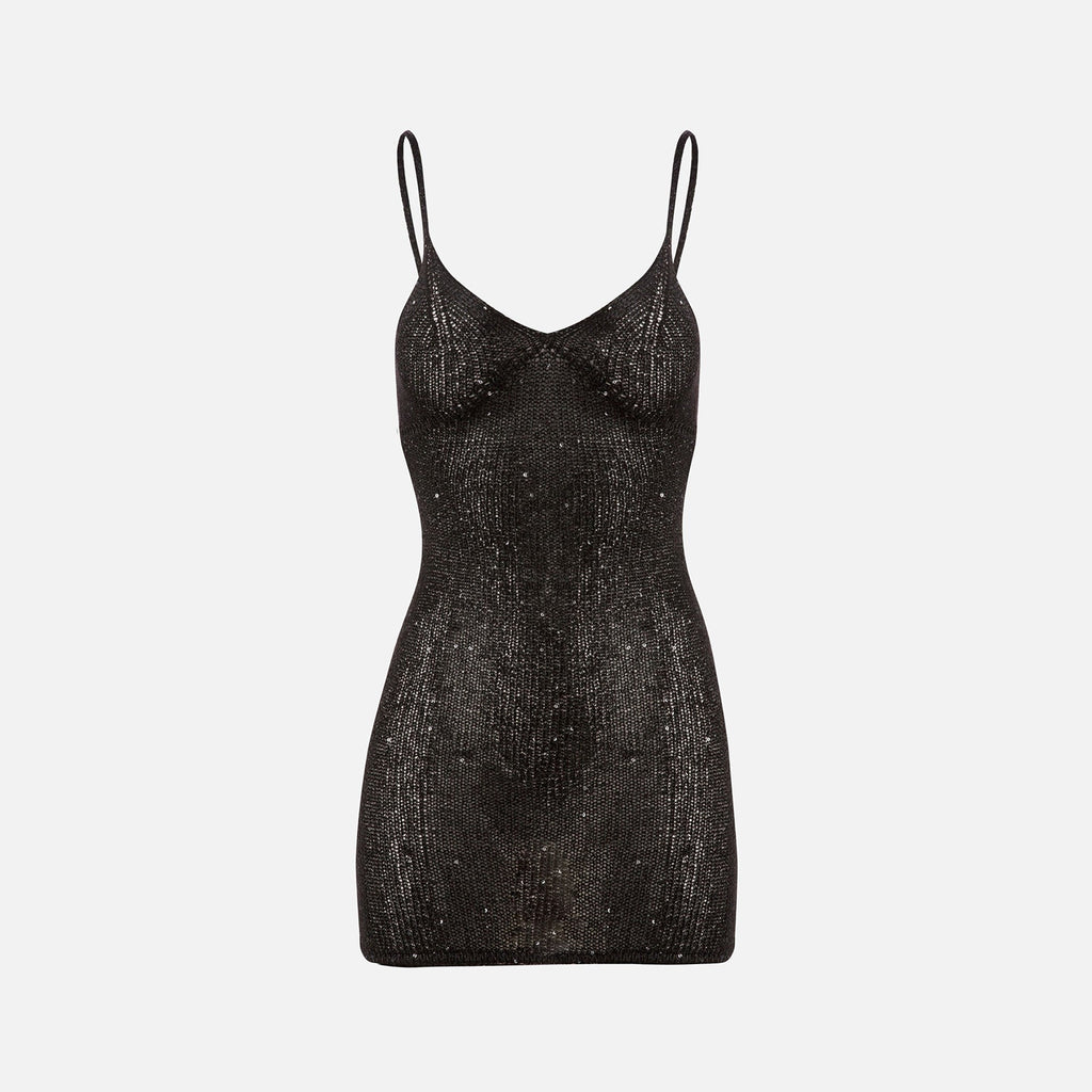 Asta Resort Delilah Mini Dress - Black Sequin