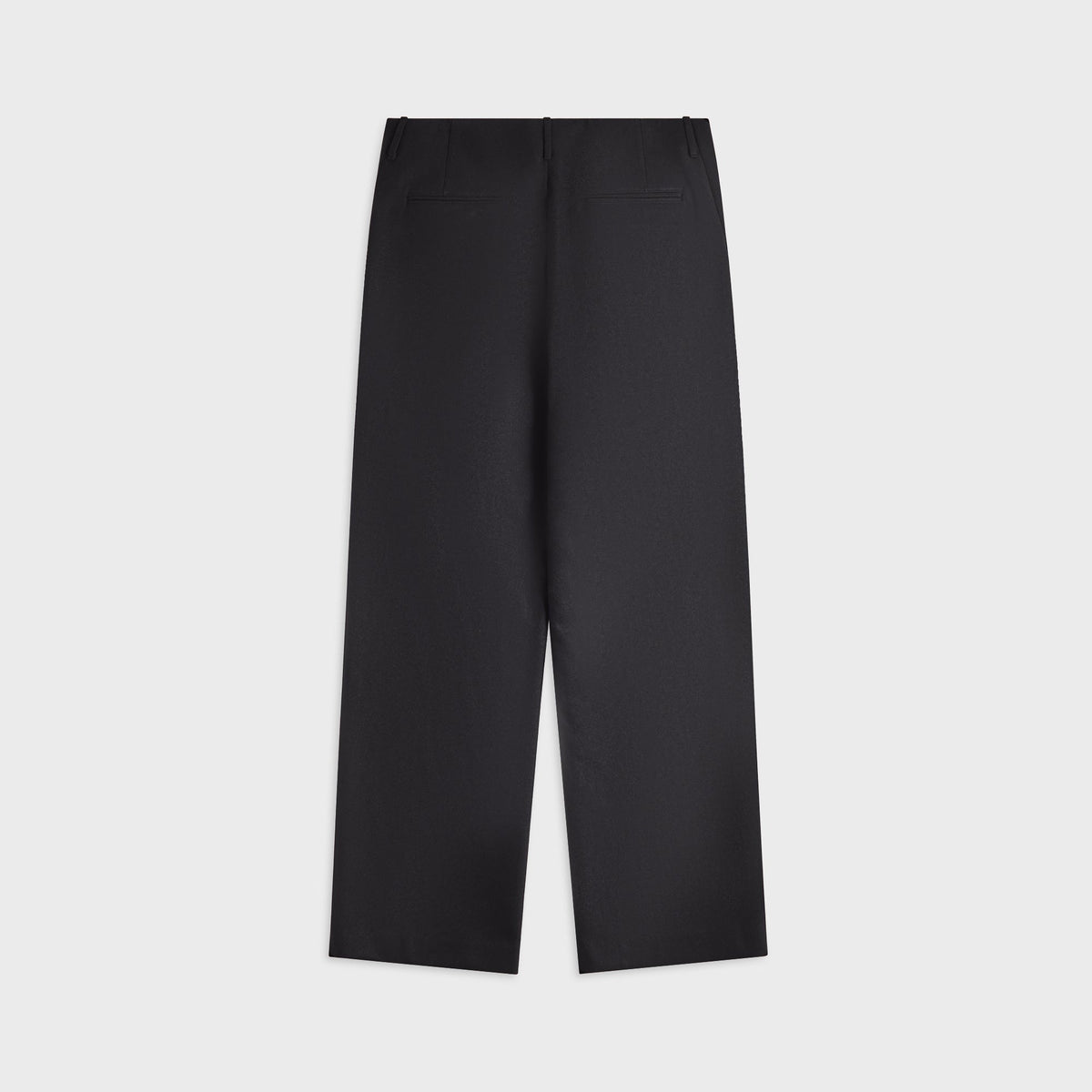 Auralee Light Melton One-Tuck Slacks - Dark Charcoal