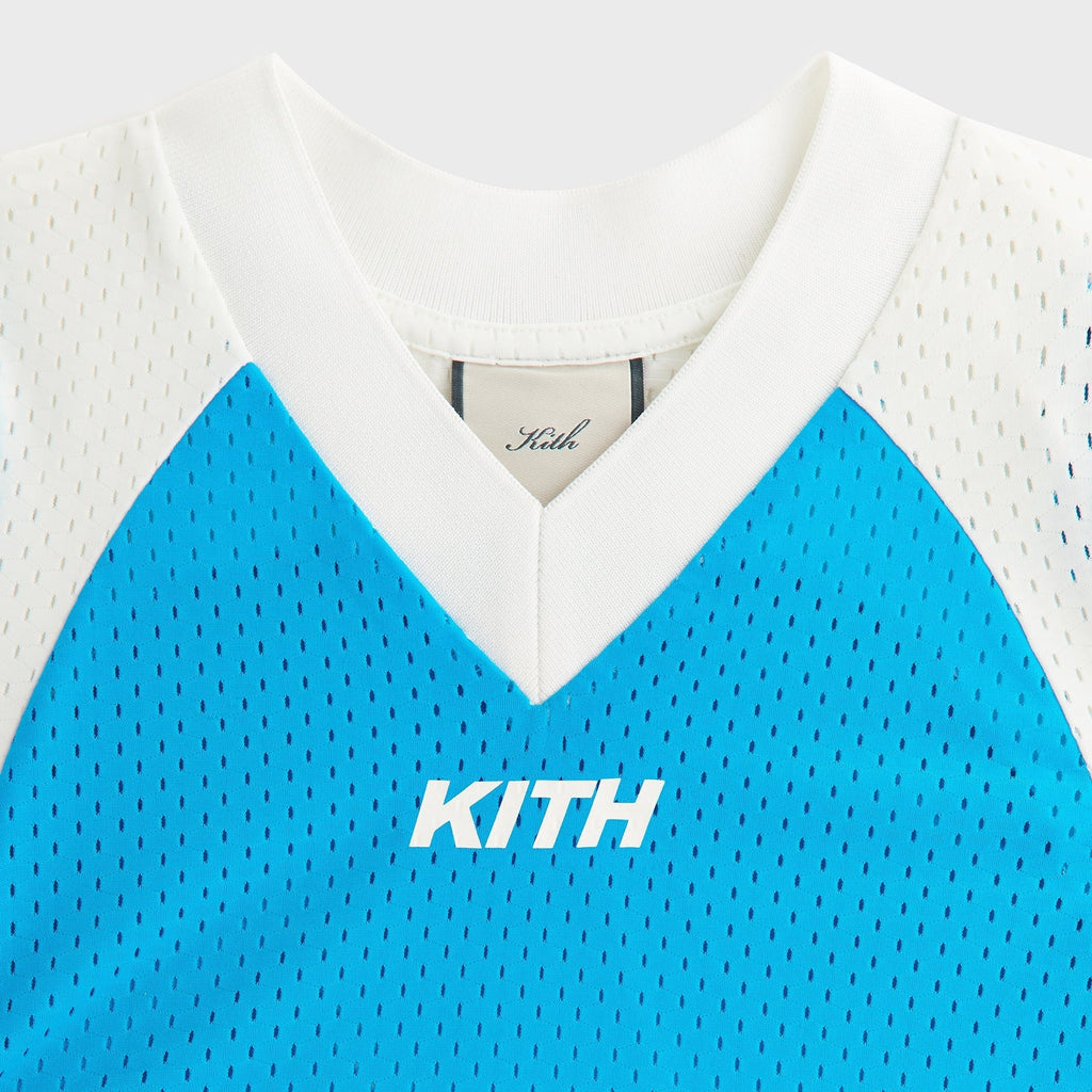 Kith Women Nicci II Paneled Mesh Tee - Meridian Blue