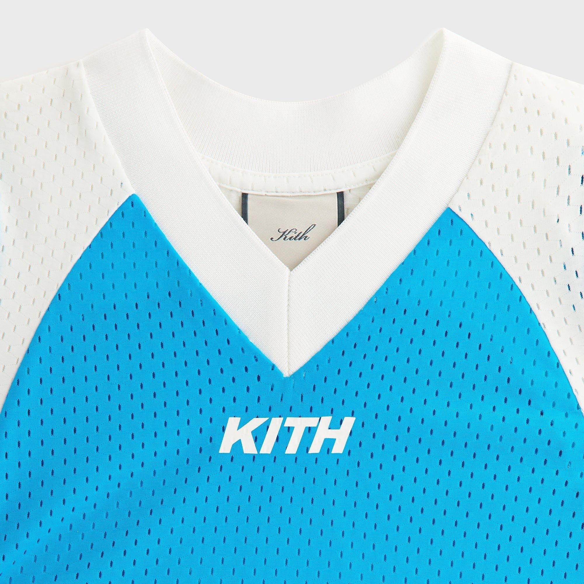 Kith Women Nicci II Paneled Mesh Tee - Meridian Blue