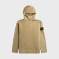 Stone Island Mineral Dyed Regenerated Cotton Hooded Sweatshirt - Military Green