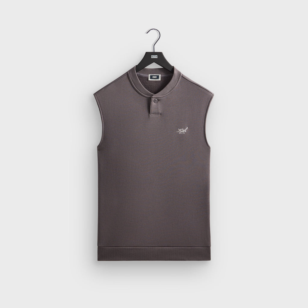 Kith Heavy Loop Terry Henley Muscle Tee - Thunder