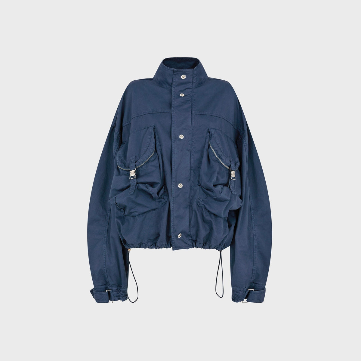 The Attico Bomber Jacket - Washed Blue