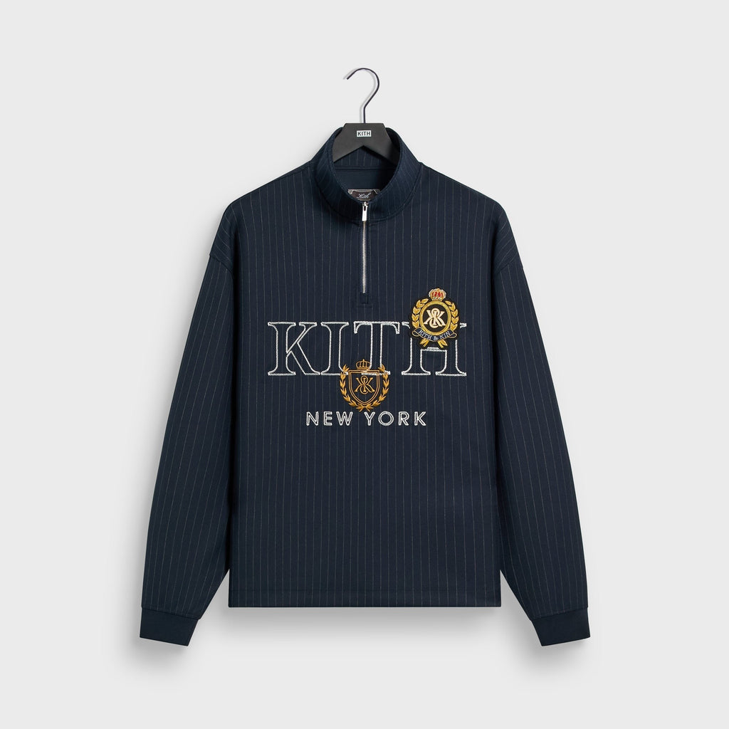Kith Double Weave Nelson Quarter Zip - Nocturnal