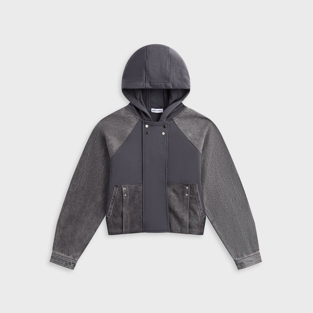 Peachy Den Mercy Track Jacket - Grey Marl