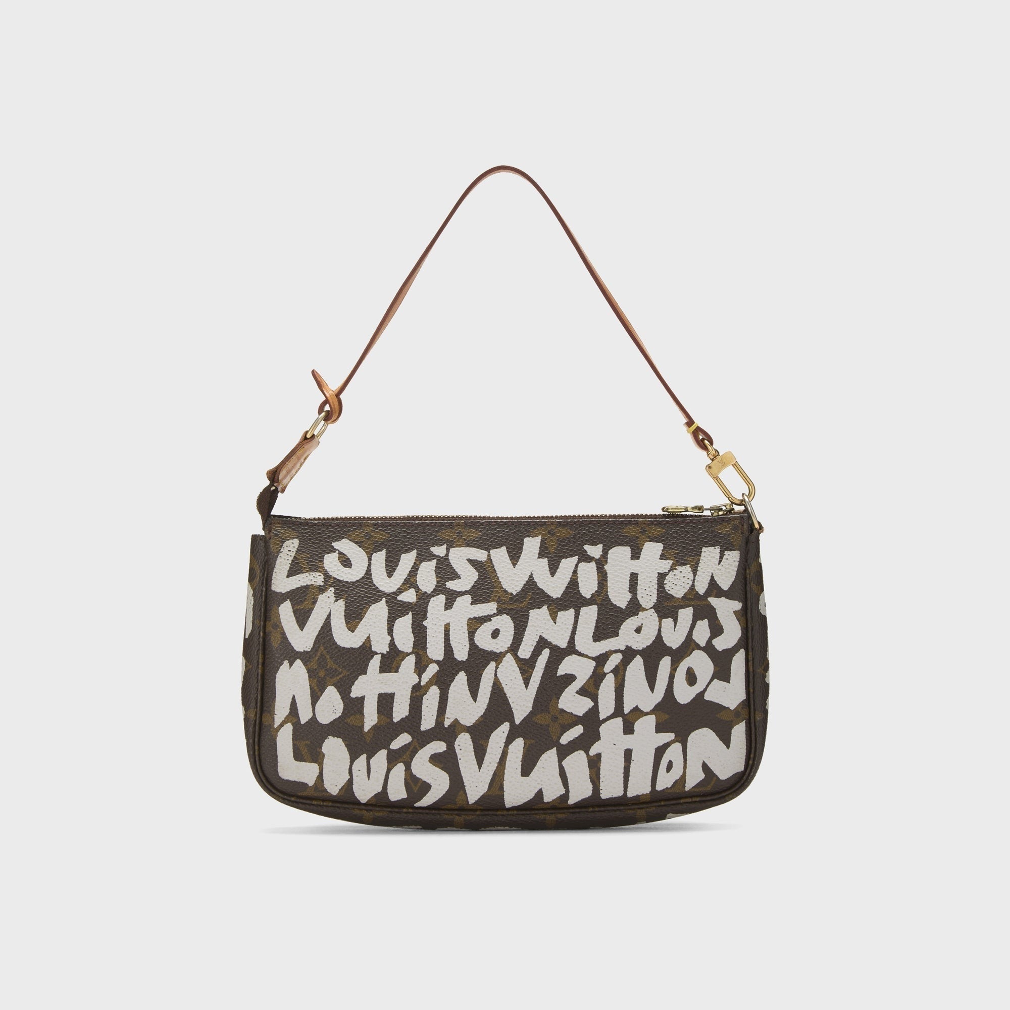 WGACA Louis Vuitton x Stephen Sprouse Orange Monogram Graffiti Pochette Accessoires - Brown