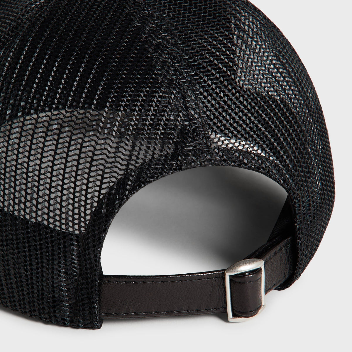 Kith Smooth Leather Nolan Trucker Hat - Black