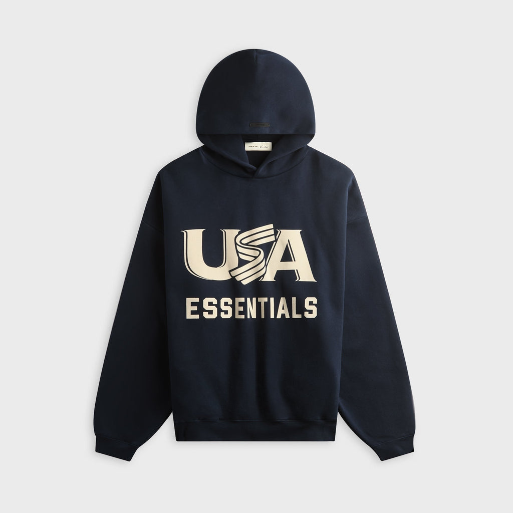 Essentials USA Baseball Sport Hoodie - Dark Sapphire