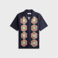 Orlebar Brown Relaxed Fit Broderie Anglaise Shirt - Night Iris