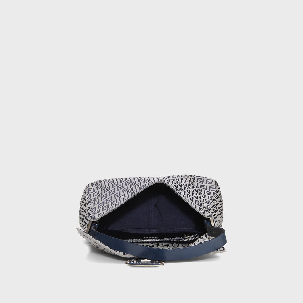 WGACA Fendi Zucchino Mamma Shoulder Bag - Navy
