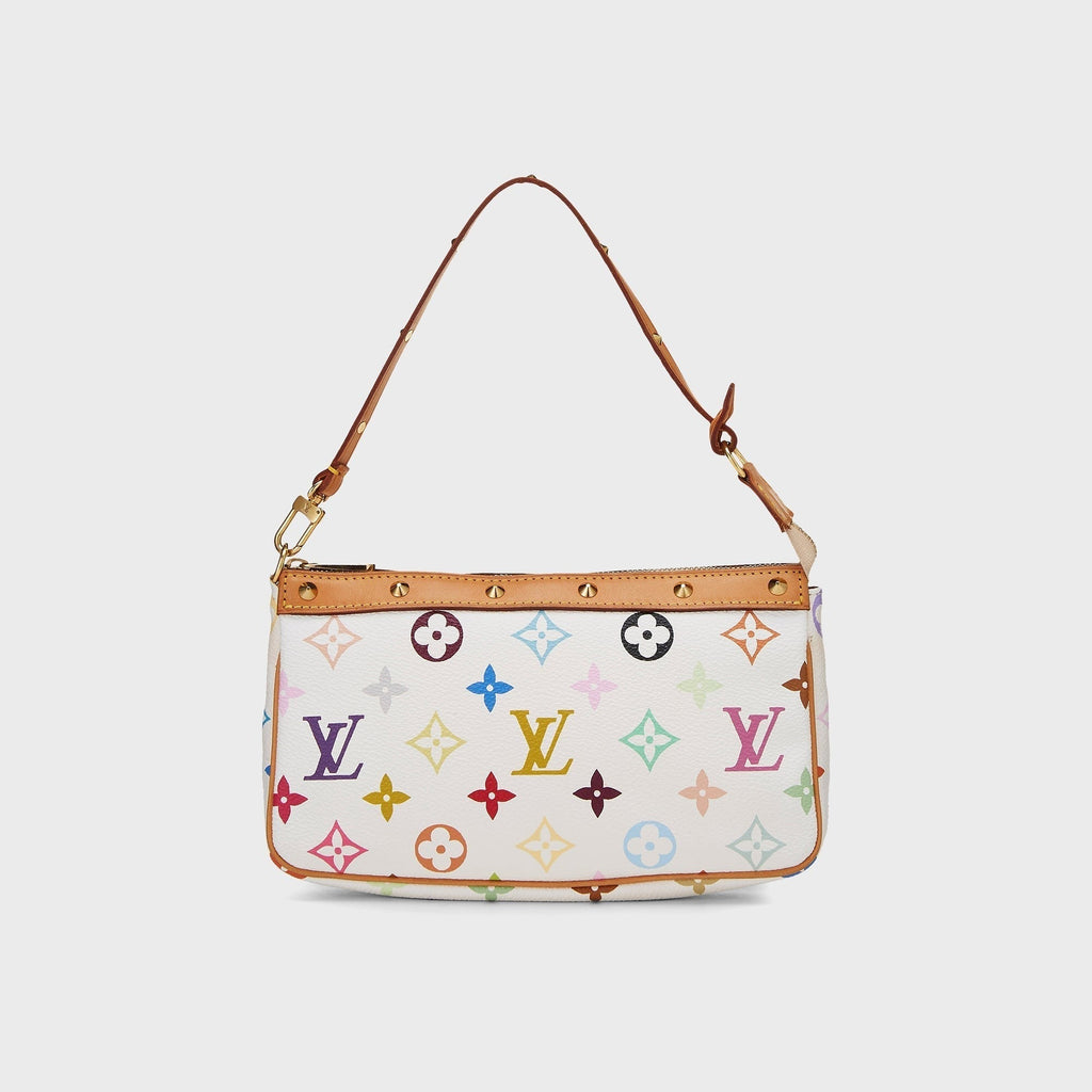 WGACA Louis Vuitton x Takashi Murakami Pochette Accessoires V2 Bag - White / Multi
