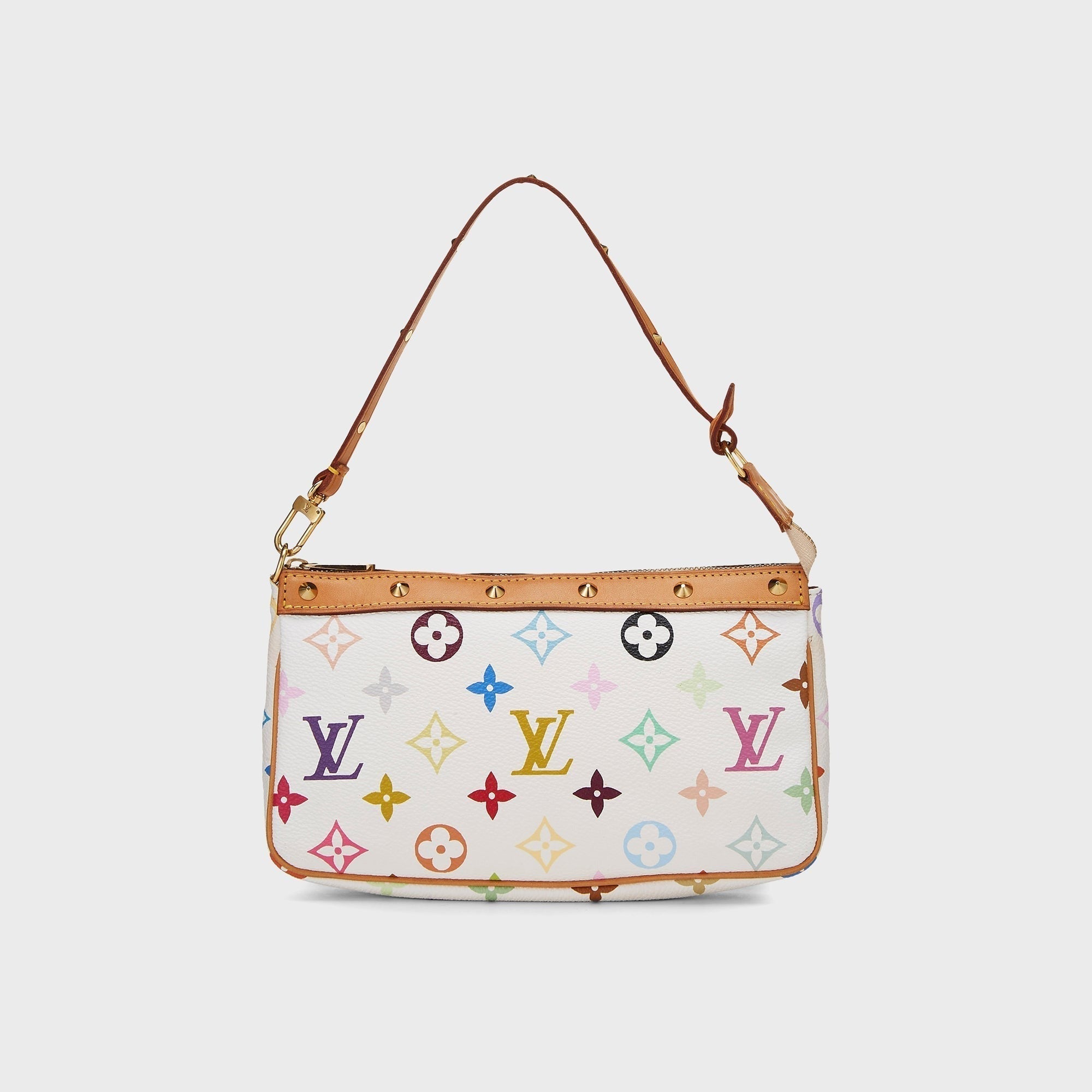 WGACA Louis Vuitton x Takashi Murakami Pochette Accessoires V2 Bag - White / Multi
