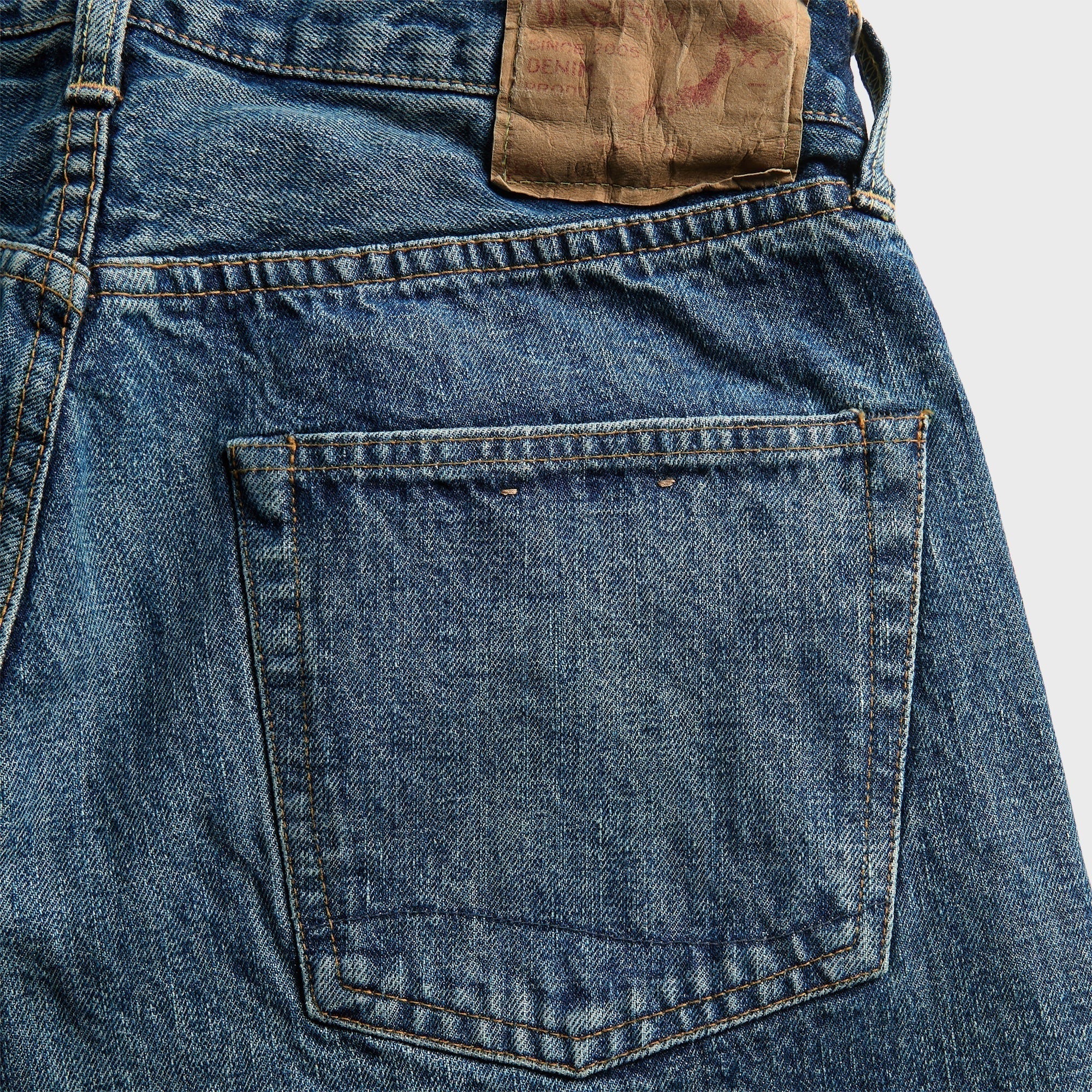 orSLOW 105 Standard Selvedge Denim 2 Year Wash Jeans - Indigo Blue