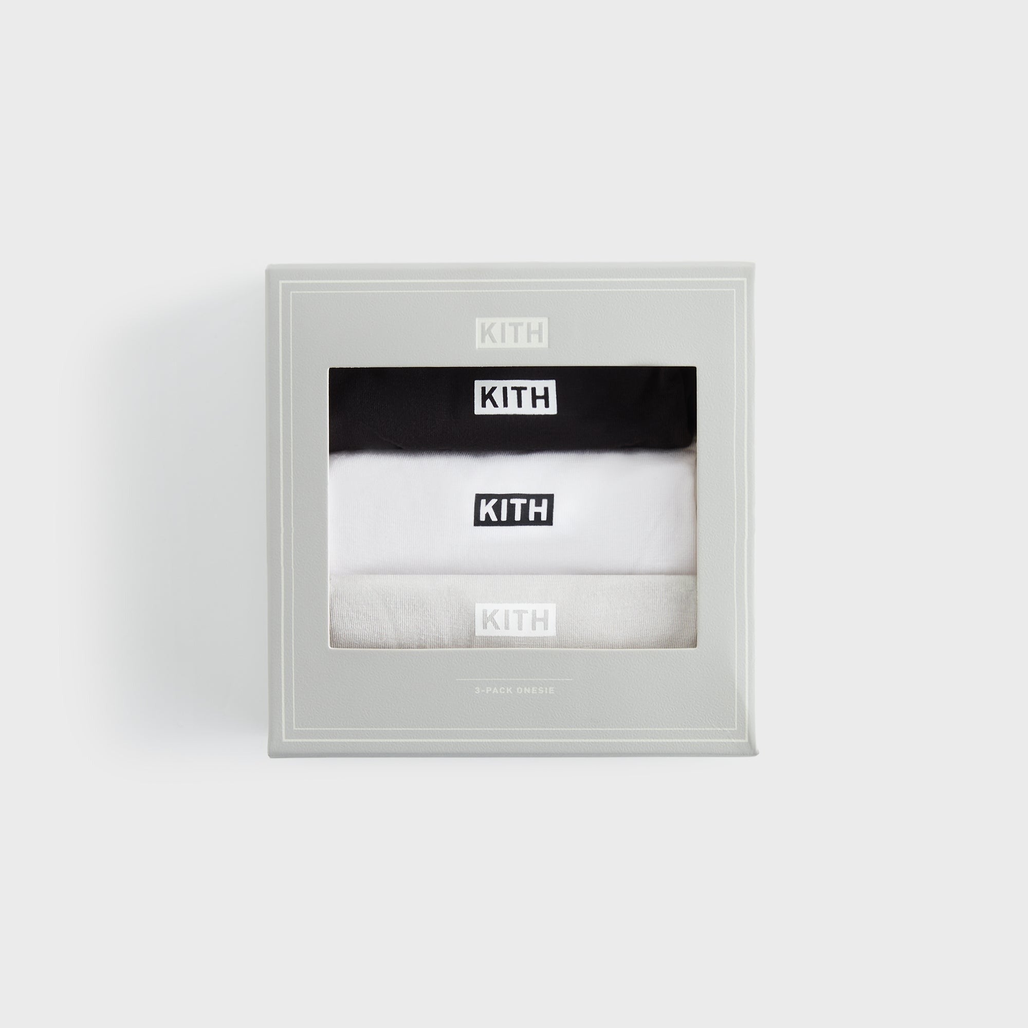Kith Baby 3-Pack Origins Bodysuit - Black