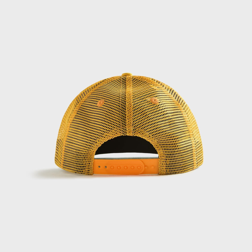 Rhude Patch Trucker Cap - Yellow / Navy