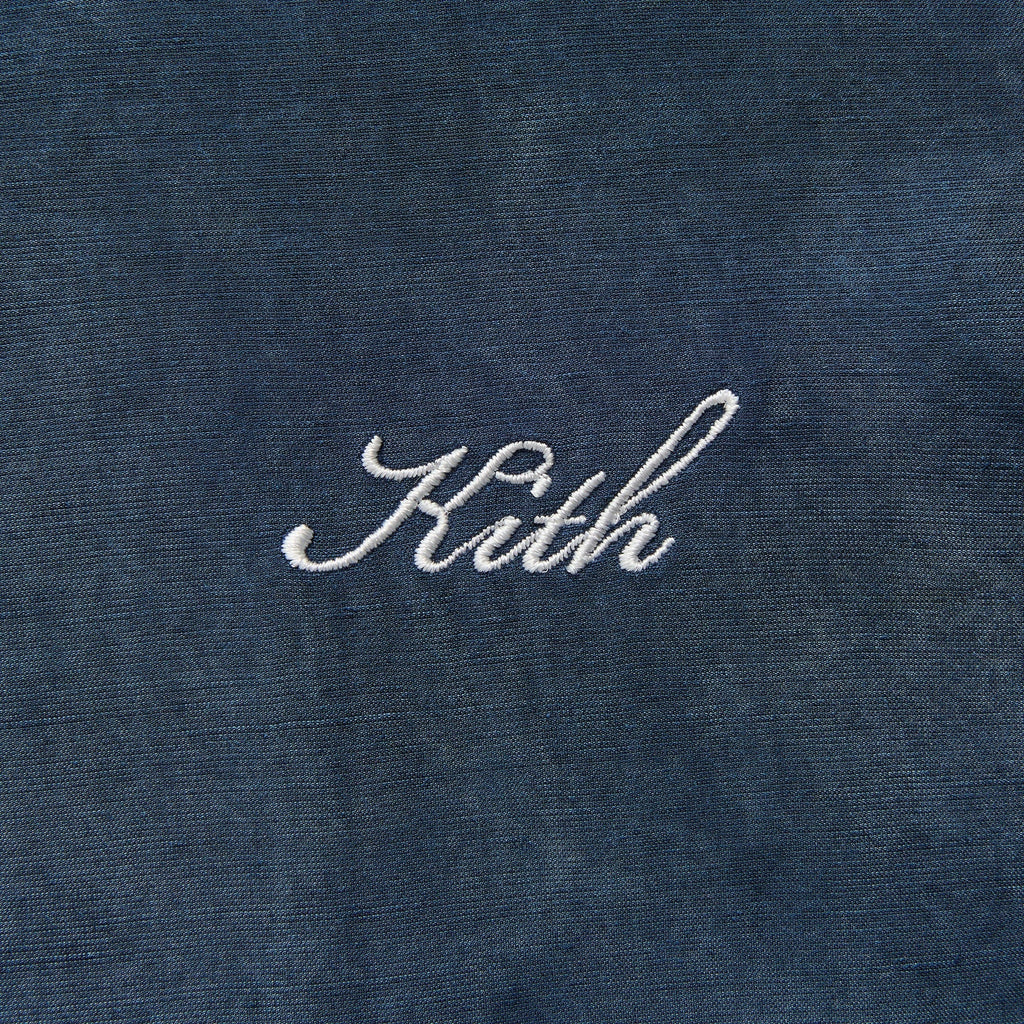 Kith Cupro Linen Thompson Camp Collar Shirt - Nocturnal