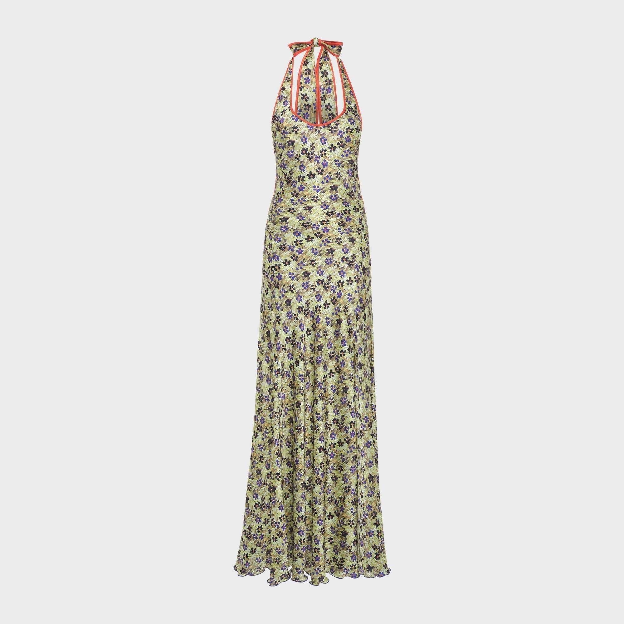Siedres Samy Floral Print Open-Back Maxi Dress - Multi