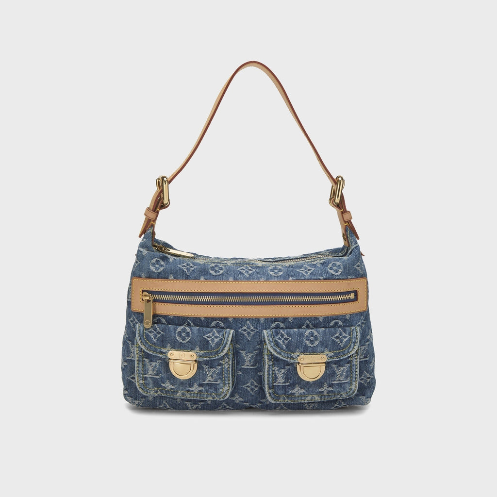 WGACA Louis Vuitton Monogram Baggy PM Shoulder Bag - Denim