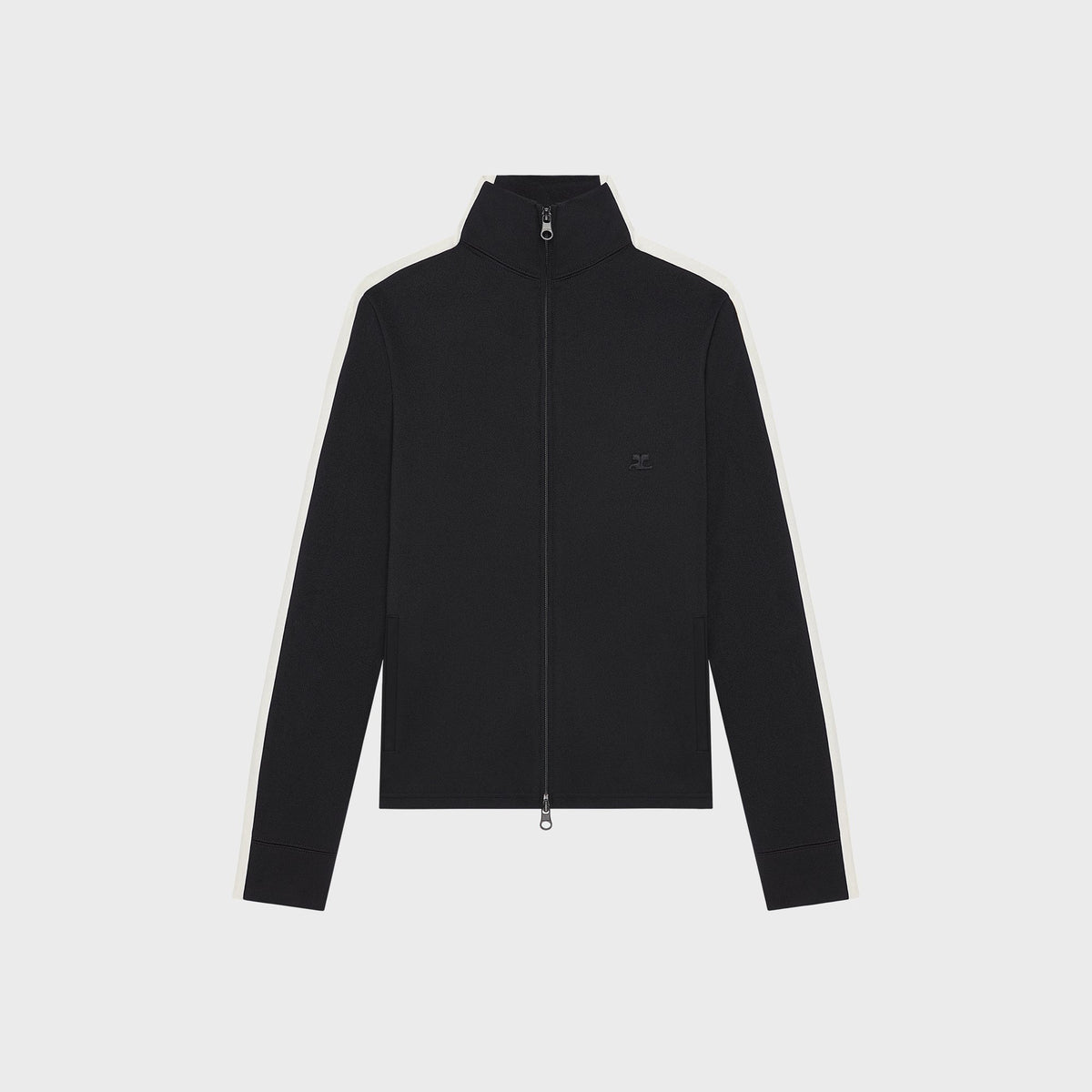 Courrèges Bicolor Tracksuit Top - Black