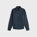 by Parra Meandering Lines Shirt - Navy Blue