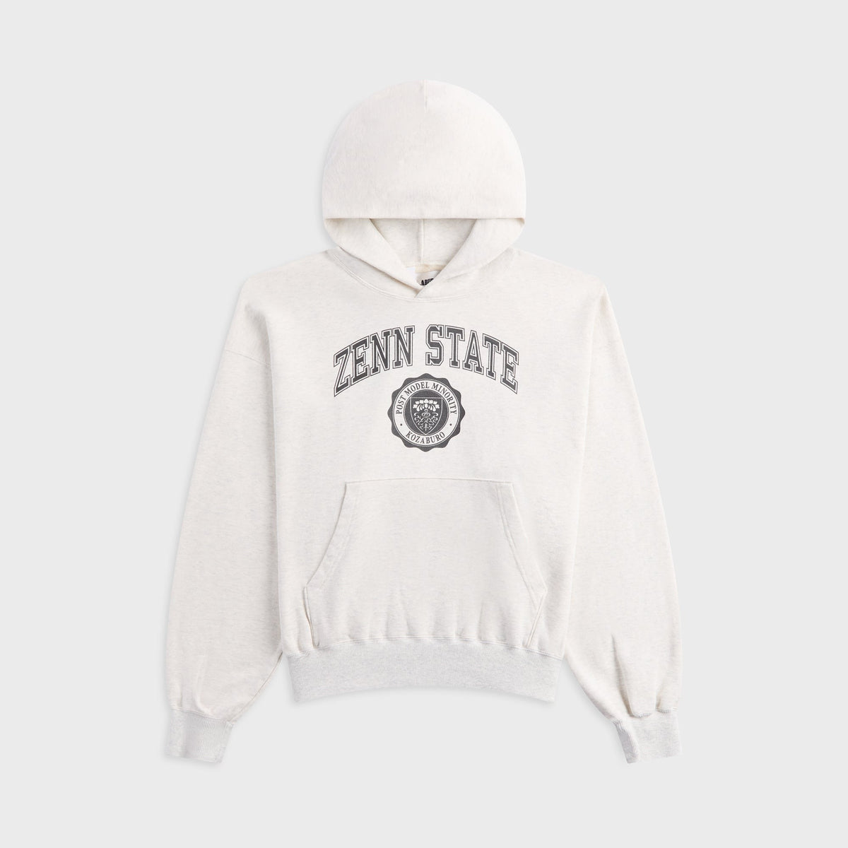 KOZABURO Zenn State Print Hoodie - Light Gray