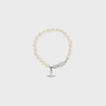 Vivienne Westwood Simonetta Pearl Bracelet - Gold / Creamrose Pearl / Dark Pink Enamel