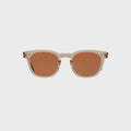 Garrett Leight Mr. Leight Hanalei Sunglass - Olivine White Gold / Kona Brown