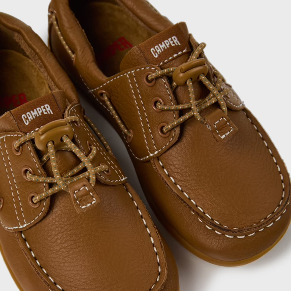 Camper Kids Peu Cami Mocassins - Brown