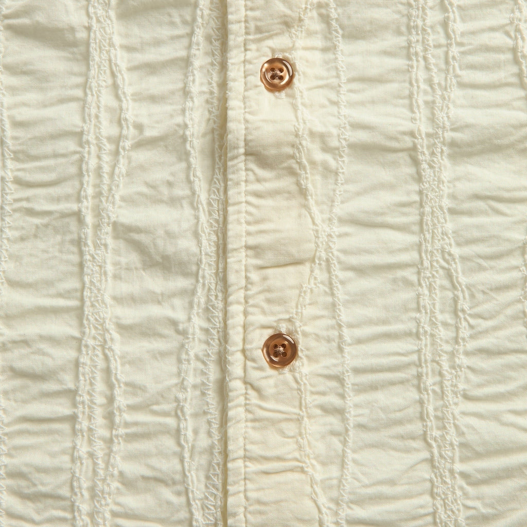 Brain Dead Twisted Piping Shirt - Natural