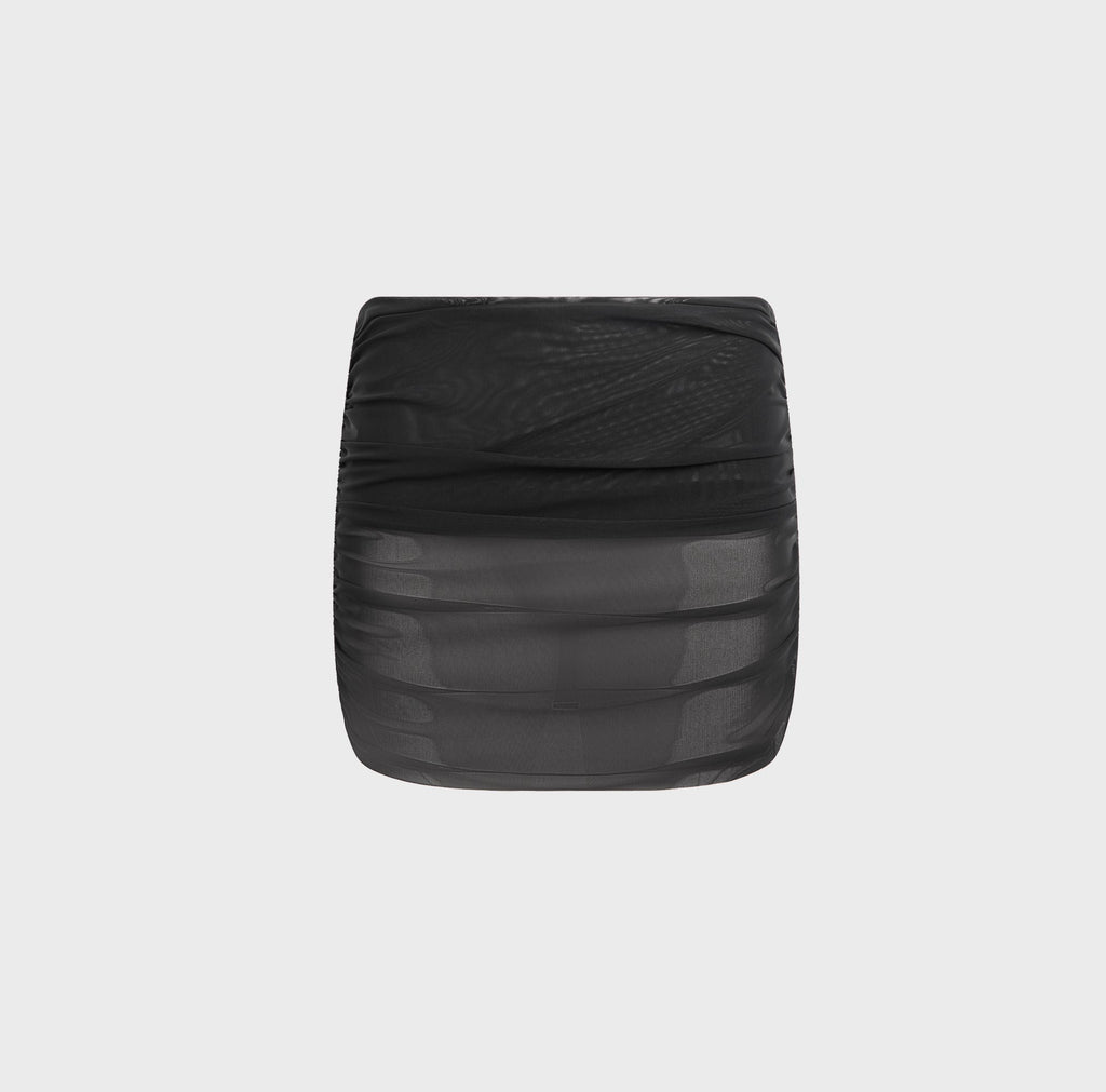 Bond-Eye Claudia Mini Skirt - Black Mesh