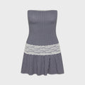 Frankies Bikinis Mirage Gingham Mini Dress - Midnight Wishes