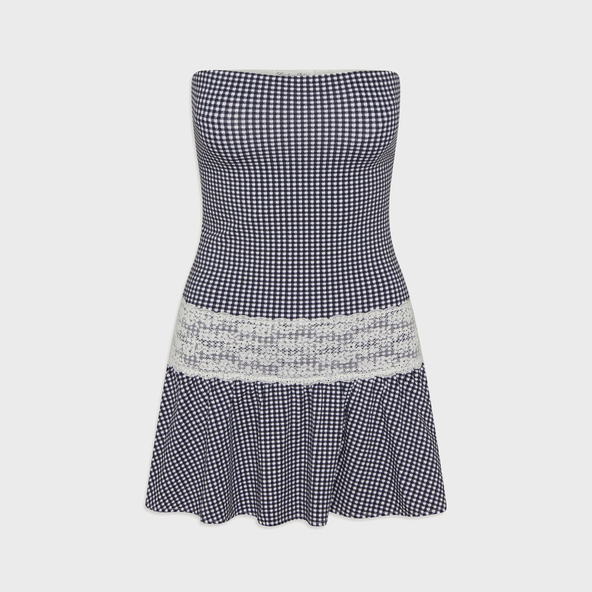 Frankies Bikinis Mirage Gingham Mini Dress - Midnight Wishes