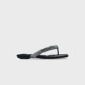 Alexander Wang Jenna Tubular Flat Thong Sandal - Black Crystal
