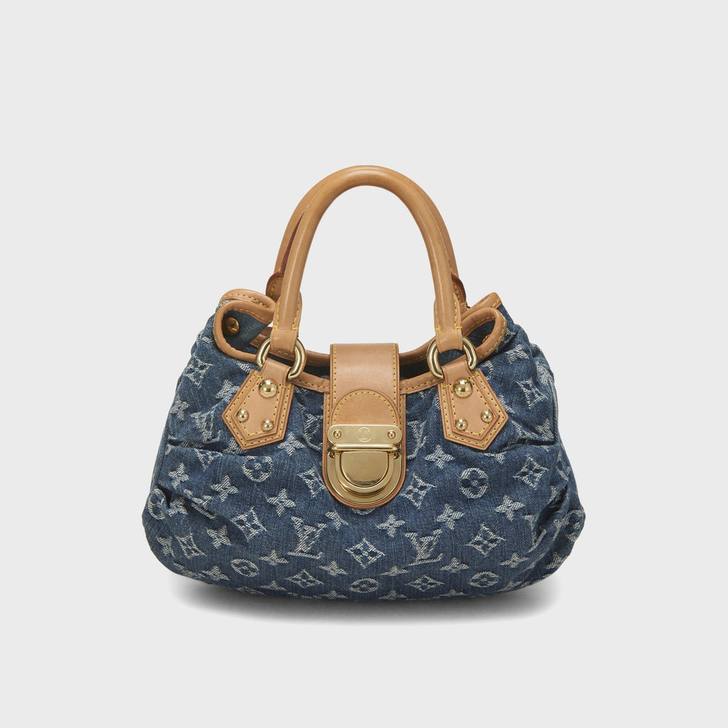 WGACA Louis Vuitton Denim Pleaty Bag - Blue