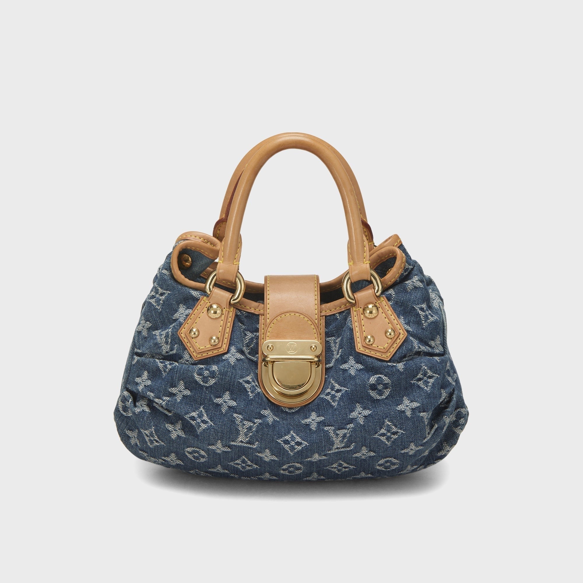 WGACA Louis Vuitton Denim Pleaty Bag - Blue
