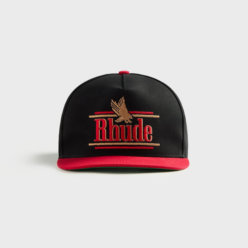 Rhude Rossa Structured Hat - Black / Red