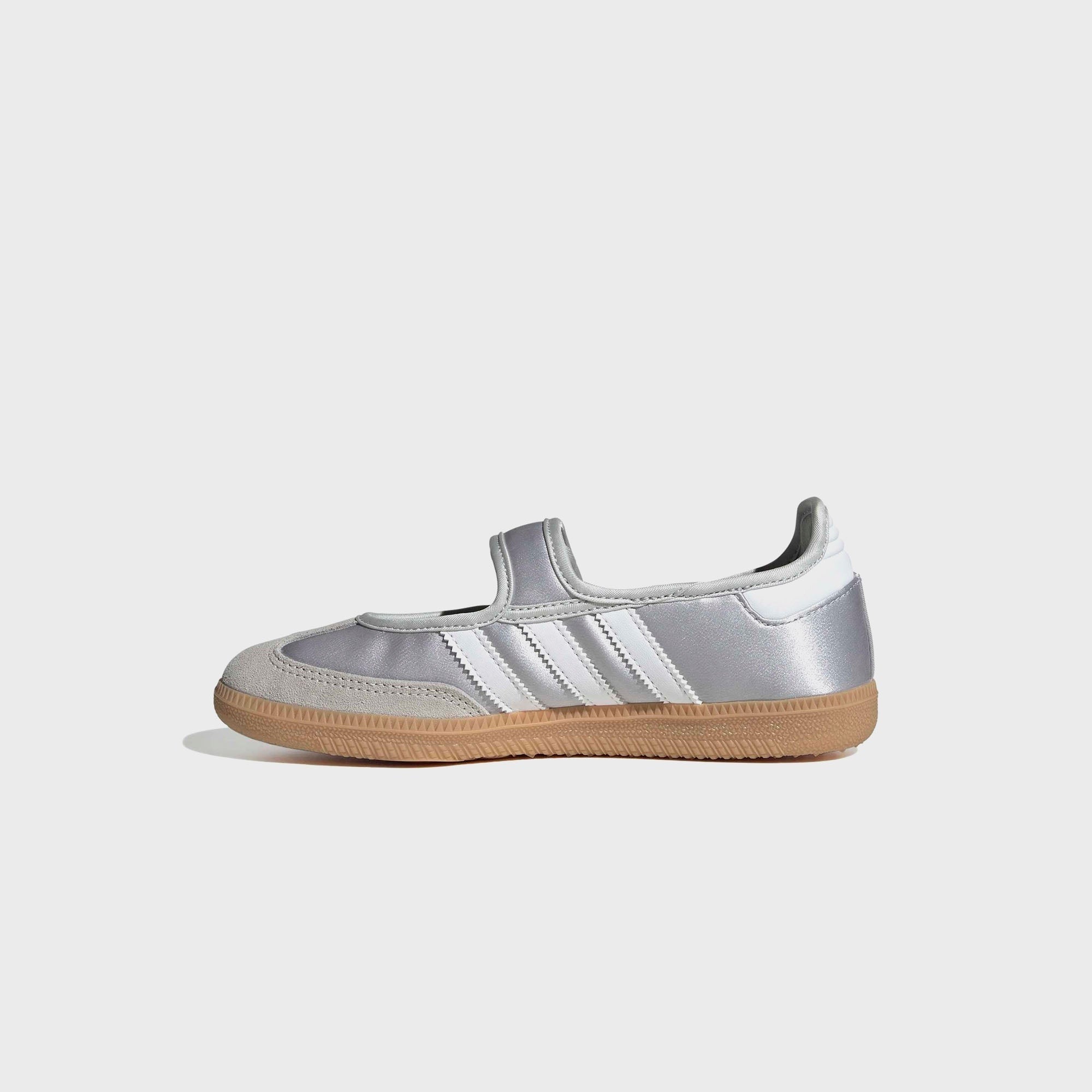 adidas GS Samba Jane - Silver Metallic / Cloud White / Gum