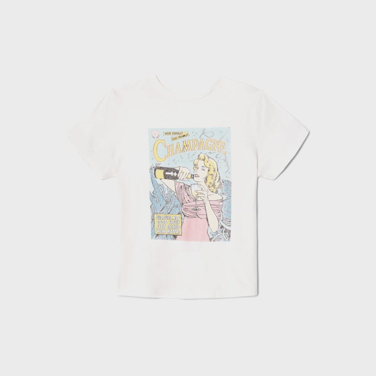 ReDone Classic Tee Bubbles - Vintage White