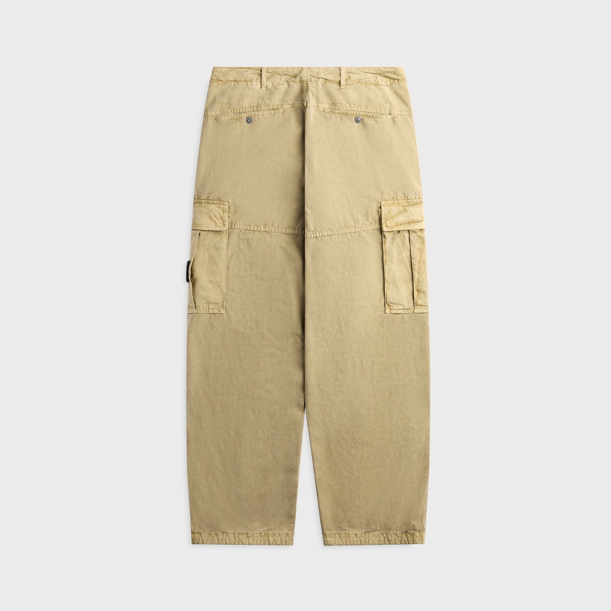 Stone Island Mineral Dyed Panama Cotton Cargo Pant - Military Green