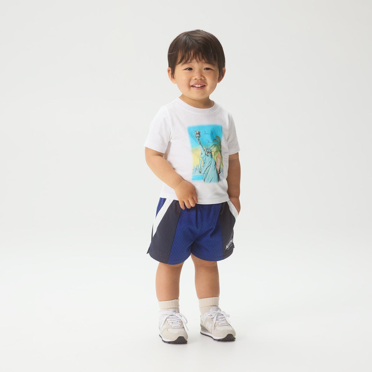 Kith Baby Lady Liberty Vintage Graphic Tee - White