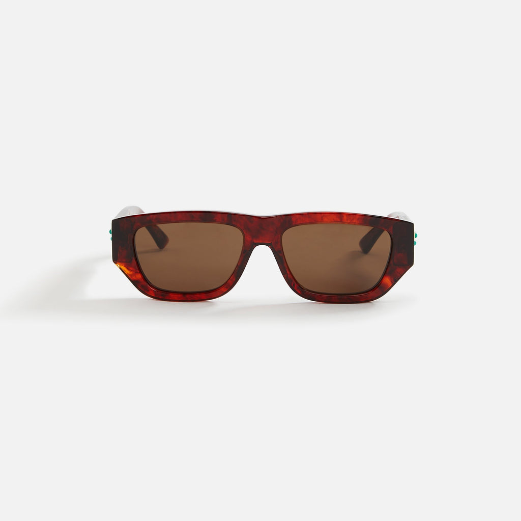 Bottega Veneta L Sunglass Unisex Recycled Acetate - Havana Brown