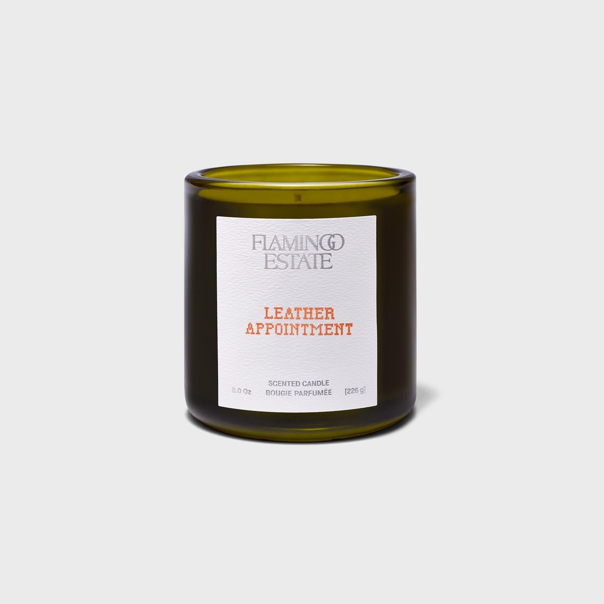 Flamingo Estate Leather Appointment Candle 226g