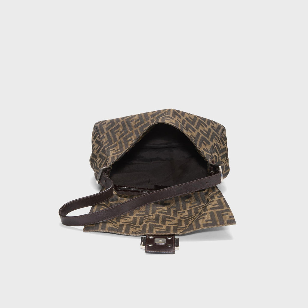 WGACA Fendi Zucca Mamma Baguette Shoulder Bag - Brown